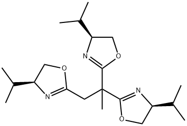 1,2,2-Tris[(S)-4-isopropyl-4,5-dihydro-2-oxazolyl]propane Structure