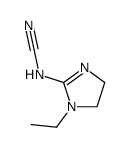 (1-Ethyl-4,5-dihydro-1H-imidazol-2-yl)cyanamide structure