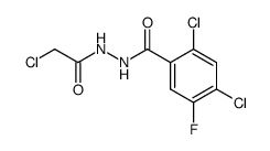 N-chloroacetyl-N'-(2,4-dichloro-5-fluorophenyl)hydrazine Structure