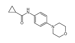 N-[4-(4-Morpholinyl)phenyl]cyclopropanecarboxamide结构式