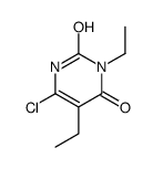 6-chloro-3,5-diethyl-1H-pyrimidine-2,4-dione结构式