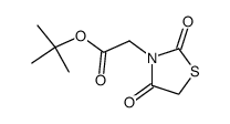 (2,4-dioxothiazolidin-3-yl)acetic acid tert-butyl ester Structure
