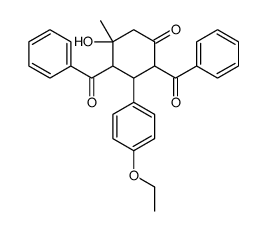 2,4-dibenzoyl-3-(4-ethoxyphenyl)-5-hydroxy-5-methylcyclohexan-1-one Structure
