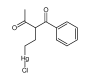 (3-benzoyl-4-oxopentyl)mercury(II) chloride结构式