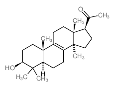 1-[(3S,5S,10S,13R,14R,17S)-3-hydroxy-4,4,10,13,14-pentamethyl-2,3,5,6,7,11,12,15,16,17-decahydro-1H-cyclopenta[a]phenanthren-17-yl]ethanone结构式