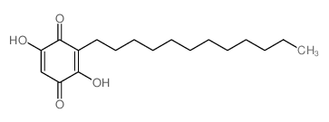 3-dodecyl-2,5-dihydroxy-cyclohexa-2,5-diene-1,4-dione结构式