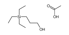 acetic acid,3-triethylsilylpropan-1-ol Structure