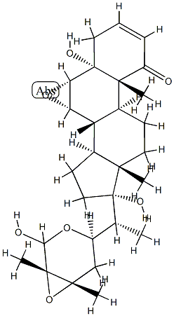 (22R,24S,25S,26R)-6α,7α:22,26:24,25-Triepoxy-5,17α,26-trihydroxy-5α-ergost-2-en-1-one picture