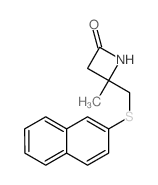 4-methyl-4-(naphthalen-2-ylsulfanylmethyl)azetidin-2-one picture