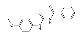 N-((4-methoxyphenyl)carbamoyl)benzothioamide结构式