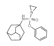 N-(aziridin-1-yl-phenoxy-phosphoryl)adamantan-1-amine结构式