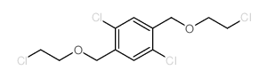 1,4-dichloro-2,5-bis(2-chloroethoxymethyl)benzene结构式