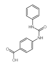 Benzoic acid,4-[[(phenylamino)carbonyl]amino]- Structure