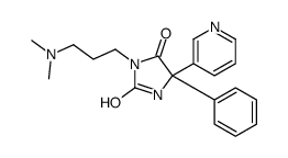 3-[3-(dimethylamino)propyl]-5-phenyl-5-pyridin-3-ylimidazolidine-2,4-dione Structure