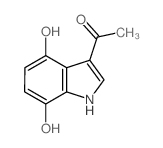 Ethanone,1-(4,7-dihydroxy-1H-indol-3-yl)-结构式