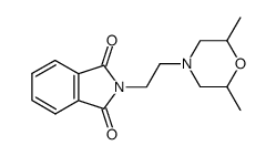 2-[2-(2,6-dimethylmorpholin-4-yl)ethyl]isoindole-1,3-dione结构式