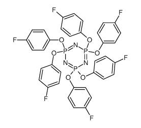 hexakis(4-fluorophenoxy)cyclotriphosphazene结构式