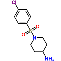 1-(4-CHLORO-BENZENESULFONYL)-PIPERIDIN-4-YLAMINE structure