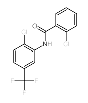 Benzamide,2-chloro-N-[2-chloro-5-(trifluoromethyl)phenyl]- Structure