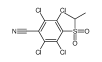 2,3,5,6-tetrachloro-4-propan-2-ylsulfonylbenzonitrile结构式