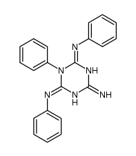 1,N-diphenyl-6-phenylimino-1,6-dihydro-[1,3,5]triazine-2,4-diamine Structure