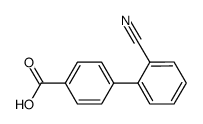 2-氰基-[1,1-联苯]-4-羧酸结构式