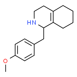 ()-1,2,3,4,5,6,7,8-octahydro-1-[(4-methoxyphenyl)methyl]isoquinoline结构式