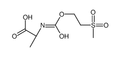 (2S)-2-(2-methylsulfonylethoxycarbonylamino)propanoic acid结构式