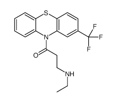 3-(ethylamino)-1-[2-(trifluoromethyl)phenothiazin-10-yl]propan-1-one Structure