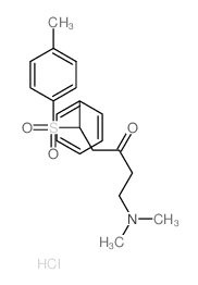 5-dimethylamino-1-(4-methylphenyl)sulfonyl-1-phenyl-pentan-3-one structure