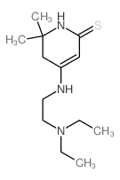 4-(2-diethylaminoethylamino)-6,6-dimethyl-1,5-dihydropyridine-2-thione结构式