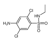 4-amino-2,5-dichloro-N-ethylbenzenesulphonamide结构式
