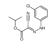 propan-2-yl (2Z)-2-[(3-chlorophenyl)hydrazinylidene]-2-cyanoacetate Structure