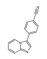 4-imidazo[1,2-a]pyridine-3-ylbenzonitrile Structure