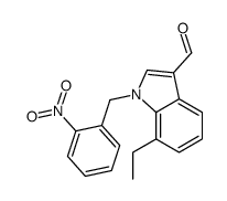 1H-Indole-3-carboxaldehyde,7-ethyl-1-[(2-nitrophenyl)methyl]-(9CI) Structure