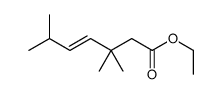 ethyl 3,3,6-trimethylhept-4-enoate Structure