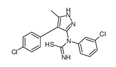 Thiourea, N-(3-chlorophenyl)-N-[4-(4-chlorophenyl)-5-methyl-1H-pyrazol-3-yl]- (9CI) picture