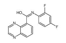 5-Quinoxalinecarboxamide,N-(2,4-difluorophenyl)-(9CI) Structure