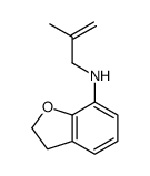 N-(2-methylprop-2-enyl)-2,3-dihydro-1-benzofuran-7-amine结构式