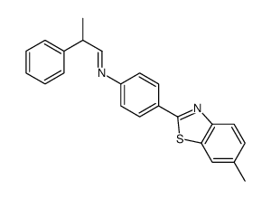 N-[4-(6-methyl-1,3-benzothiazol-2-yl)phenyl]-2-phenylpropan-1-imine结构式