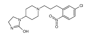 1-[1-[3-(5-chloro-2-nitrophenyl)propyl]piperidin-4-yl]imidazolidin-2-one结构式