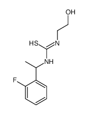 1-[1-(2-fluorophenyl)ethyl]-3-(2-hydroxyethyl)thiourea Structure