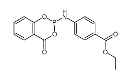 4-(4-Oxo-4H-benzo[1,3,2]dioxaphosphinin-2-ylamino)-benzoic acid ethyl ester Structure