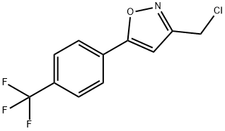 3-(chloromethyl)-5-[4-(trifluoromethyl)phenyl]isoxazole结构式