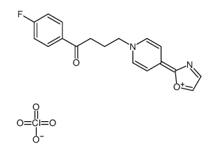 1-(4-fluorophenyl)-4-[4-(1,3-oxazol-2-yl)pyridin-1-ium-1-yl]butan-1-one,perchlorate结构式