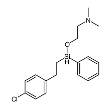 2-[2-(4-chlorophenyl)ethyl-phenylsilyl]oxy-N,N-dimethylethanamine结构式