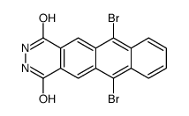6,11-dibromo-2,3-dihydronaphtho[2,3-g]phthalazine-1,4-dione结构式