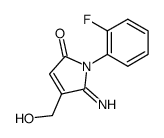 1-(2-fluoro-phenyl)-4-hydroxymethyl-5-imino-1,5-dihydro-pyrrol-2-one Structure