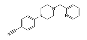 4-[4-(pyridin-2-ylmethyl)piperazin-1-yl]benzonitrile结构式