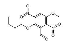 2-butoxy-5-methoxy-3,6-dinitrobenzaldehyde结构式